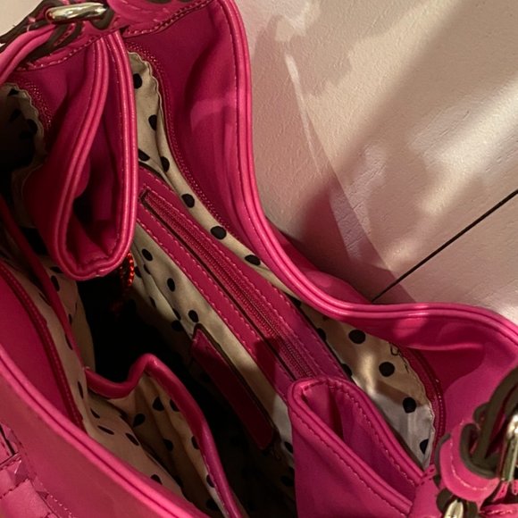 Jessica Simpson Hot Pink Stud Bag - Picture 4 of 5